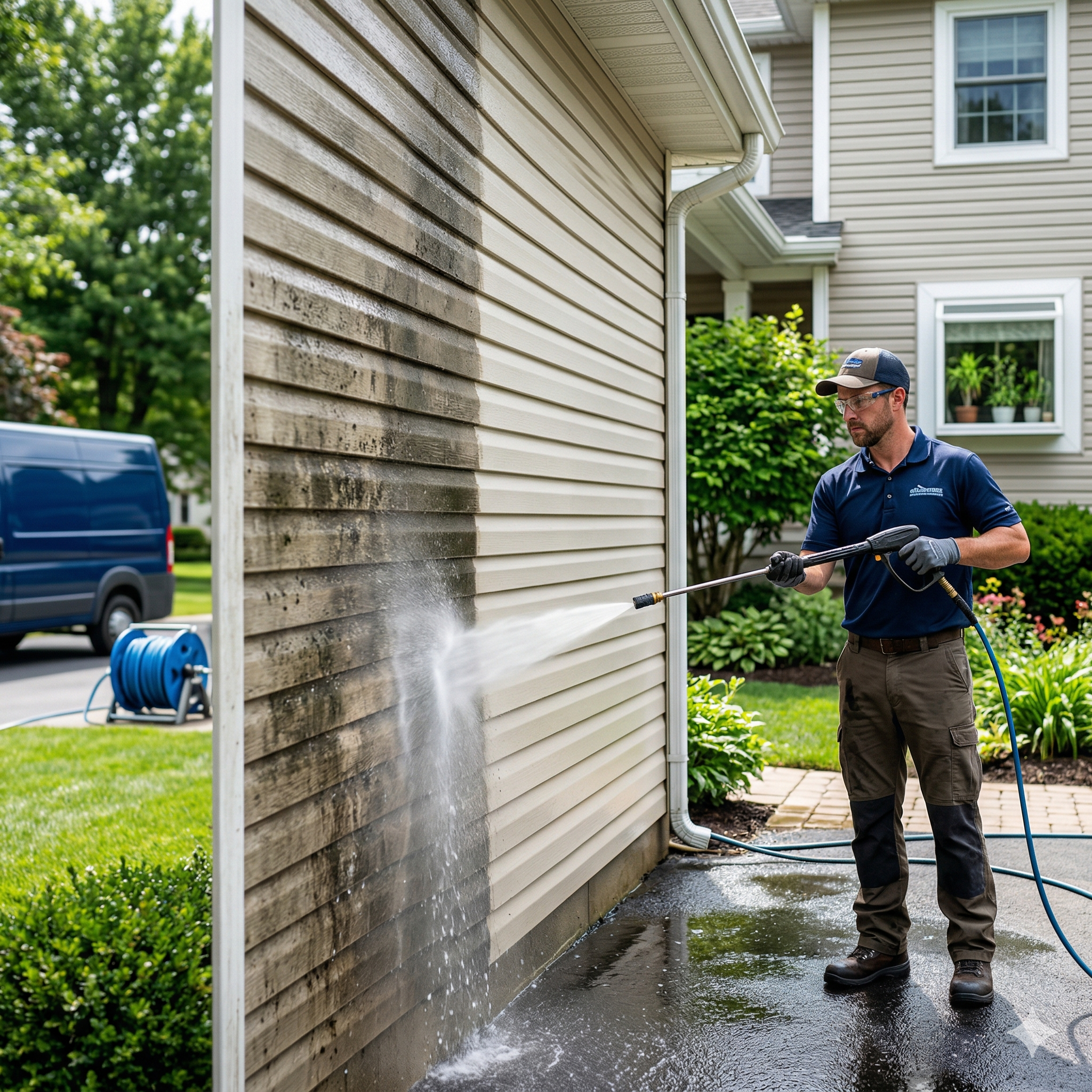 How Power Washing Instantly Improves the Look of a Property